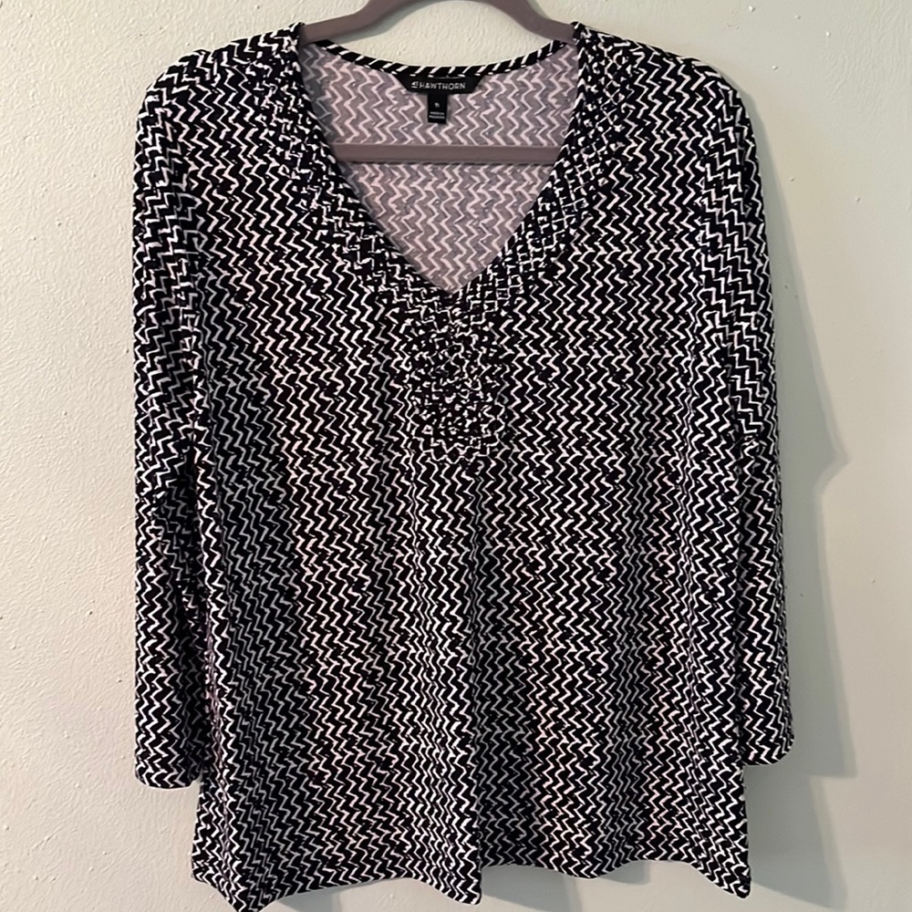 V neck knit top